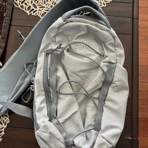 The North Face Gray Technical Backpack for Outdoor Adventures